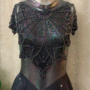 Avenues short sleeve dress leotard Dance skate